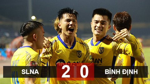 Kết quả SLNA 2-0 Bình Định: Sân Vinh mở tiệc khai xuân
